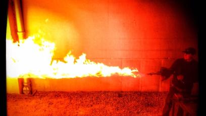 ‘Suicide Squad’ director shares behind-the-scenes photo of flamethrower test