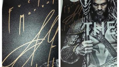 Jason Momoa signs fan’s Aquaman poster with caption ‘F**k Marvel’ (photo)