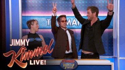 Watch the cast of ‘Avengers: Age of Ultron’ play Family Feud with host Jimmy Kimmel (video)