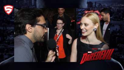 Charlie Cox tells Superhero News what it was like wearing the red Daredevil suit, plus lots more (video)
