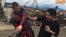 Mario Lopez interviews Ryan Reynolds in costume on ‘Deadpool’ set (video)