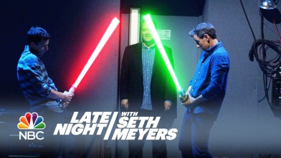 J.J. Abrams accidentally sent Seth Meyers a real lightsaber (video)