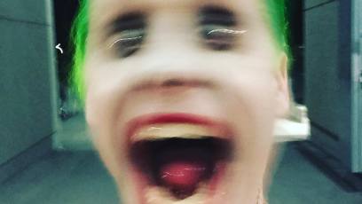 Jared Leto just posted a Joker selfie