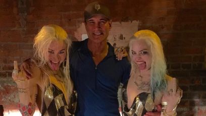 Margot Robbie poses with her Harley Quinn stunt double in new ‘Suicide Squad’ photo