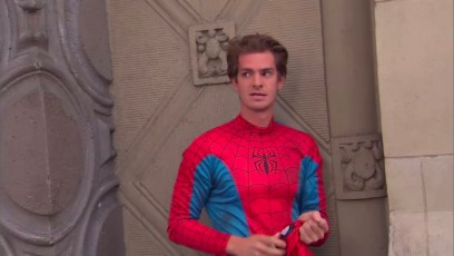Andrew Garfield is Spider-Man again for Jimmy Kimmel Live skit