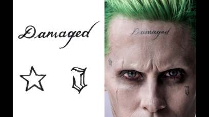 Get a detailed look at Jared Leto’s Joker tattoos for ‘Suicide Squad’