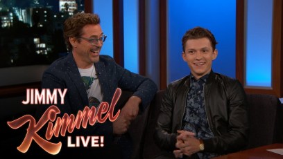 Robert Downey Jr. and Tom Holland talk ‘Spider-Man: Homecoming’ on Jimmy Kimmel Live