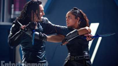 Thor: Ragnarok: Valkyrie and Loki get physical in new image