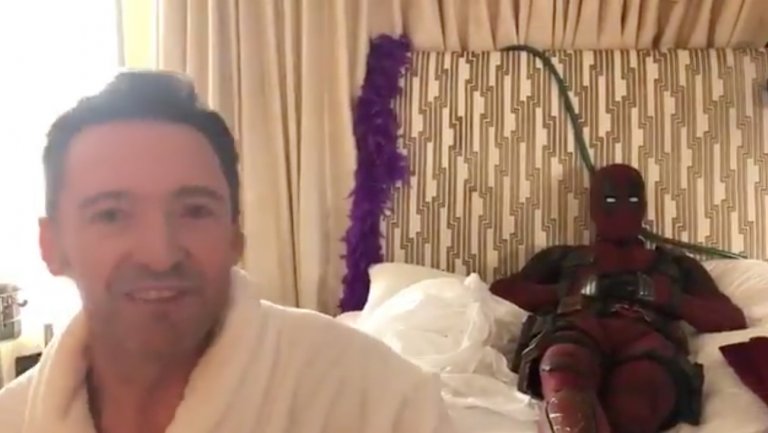 Deadpool interrupts Hugh Jackman’s birthday message