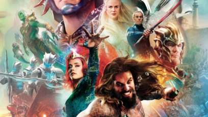 New look at Aquaman, Black Manta, and Ocean Master on Comic-Con magazine cover
